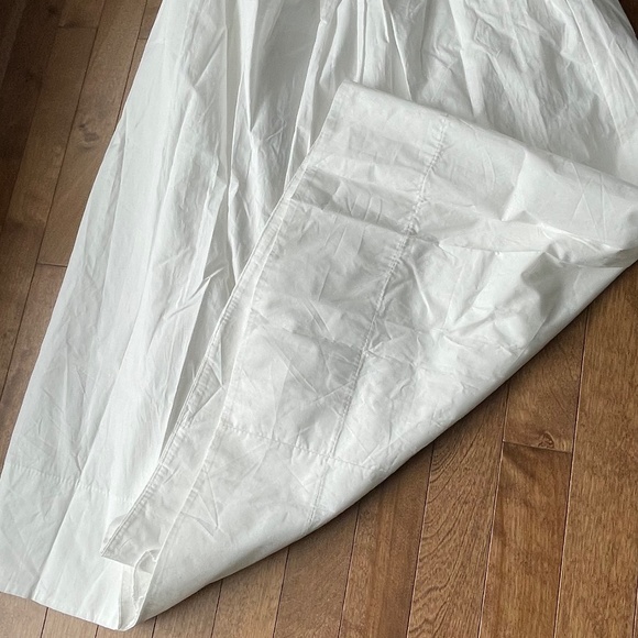 Contemporaine Simons White Poplin Maxi Skirt A Line - Picture 4 of 11